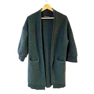 By Malene Birger Rinorra Cardigan Size S Green Mohair Wool Blend Quiet Luxury